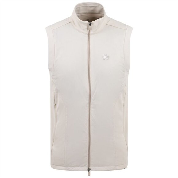 NWT G/FORE Men´s Performer Full Zip Golf Water Wind Resistant Stone Vest Jackets & Coats